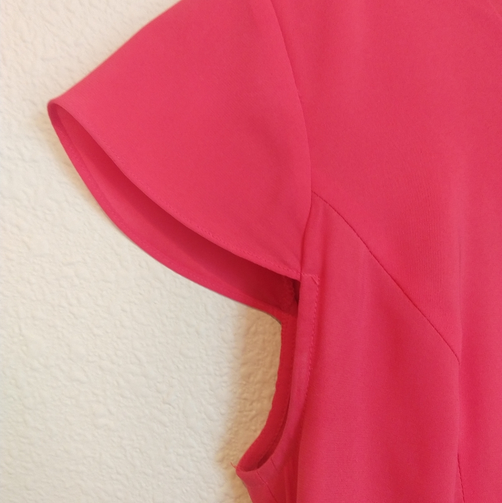 Express | Pink Ruffle Blouse - Picture 5 of 8